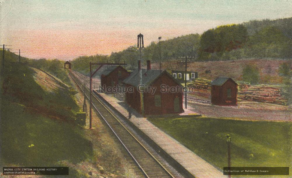 Postcard: Andover Railroad Station, Andover, New Hampshire